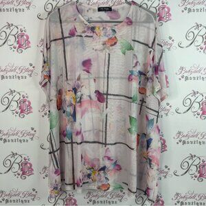 Mr max fashions long shirt mini dress coverup Floral Print Women's Top